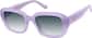 Angle view of Square Sunglasses 117117 in Purple thumbnail