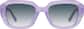 Front view of Square Sunglasses 117117 in Purple thumbnail