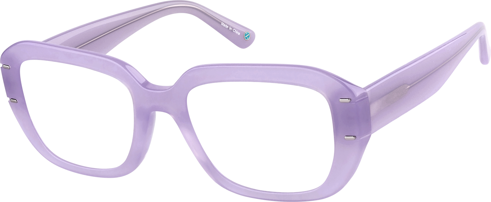 ビーグレンズ Purple Square Sunglasses #117117 | Zenni Optical Canada
