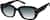 Angle view of Rectangle Sunglasses 117121 in Black thumbnail