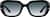 Front view of Rectangle Sunglasses 117121 in Black thumbnail