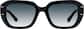 Front view of Square Sunglasses 117121 in Black thumbnail