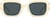 Front view of Rectangle Sunglasses 117133 in Cream thumbnail