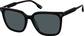 Angle view of Square Sunglasses 117221 in Black thumbnail