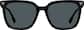 Front view of Square Sunglasses 117221 in Black thumbnail