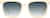 Front view of Square Sunglasses 117233 in Beige thumbnail