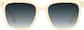 Front view of Square Sunglasses 117233 in Beige thumbnail