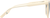 Side view of Square Sunglasses 117233 in Beige thumbnail