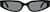 Front view of Rectangle Sunglasses 117321 in Black thumbnail