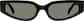 Front view of Rectangle Sunglasses 117321 in Black thumbnail