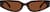 Front view of Rectangle Sunglasses 117325 in Tortoiseshell thumbnail