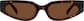Front view of Rectangle Sunglasses 117325 in Tortoiseshell thumbnail