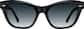 Front view of Cat-Eye Sunglasses 117421 in Black thumbnail