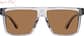 Front view of Stone Cold Stunner Glasses 117612 in Gray thumbnail