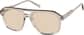 Angle view of Crowd Noise Glasses 117715 in Brown thumbnail