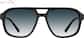 Front view of Crowd Noise Glasses 117721 in Black thumbnail