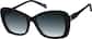 Angle view of Cat-Eye Sunglasses 117821 in Black thumbnail