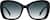 Front view of Cat-Eye Sunglasses 117821 in Black thumbnail