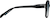 Side view of Cat-Eye Sunglasses 117821 in Black thumbnail