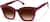 Angle view of Square Sunglasses 117918 in Red thumbnail