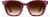 Front view of Square Sunglasses 117918 in Red thumbnail