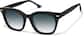 Angle view of Square Sunglasses 117921 in Black thumbnail