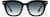 Front view of Square Sunglasses 117921 in Black thumbnail