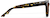 Side view of Square Sunglasses 117925 in Tortoiseshell thumbnail