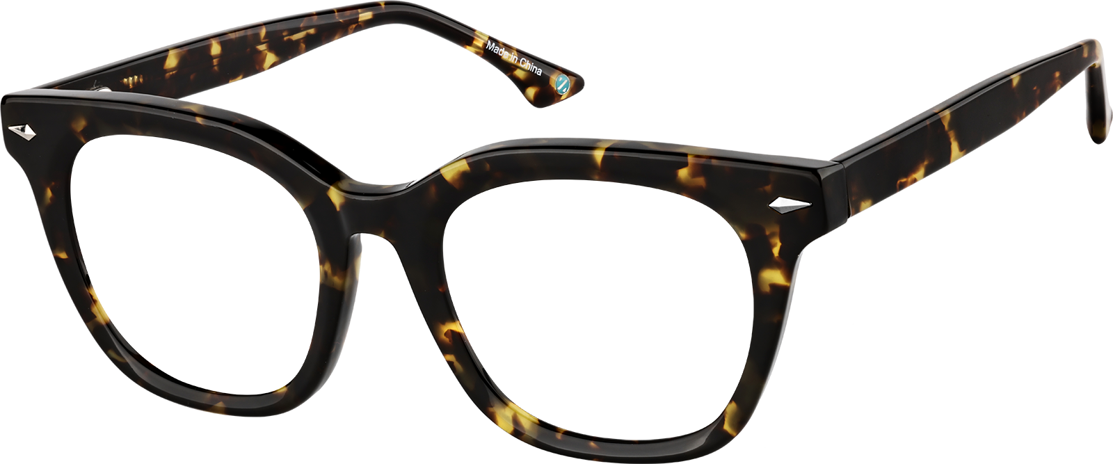 at astrotigersページ Tortoiseshell Square Sunglasses #117925 | Zenni