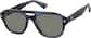 Angle view of Aviator Sunglasses 118016 in Blue thumbnail