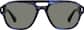 Front view of Aviator Sunglasses 118016 in Blue thumbnail