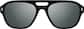 Front view of Aviator Sunglasses 118021 in Black thumbnail