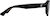 Side view of Aviator Sunglasses 118021 in Black thumbnail