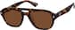 Angle view of Aviator Sunglasses 118025 in Tortoiseshell thumbnail