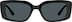 Rectangle Sunglasses 118121 in Black