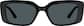 Front view of Rectangle Sunglasses 118121 in Black thumbnail