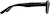 Side view of Rectangle Sunglasses 118121 in Black thumbnail