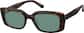 Angle view of Rectangle Sunglasses 118125 in Tortoiseshell thumbnail