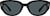 Front view of Cat-Eye Sunglasses 118221 in Black thumbnail