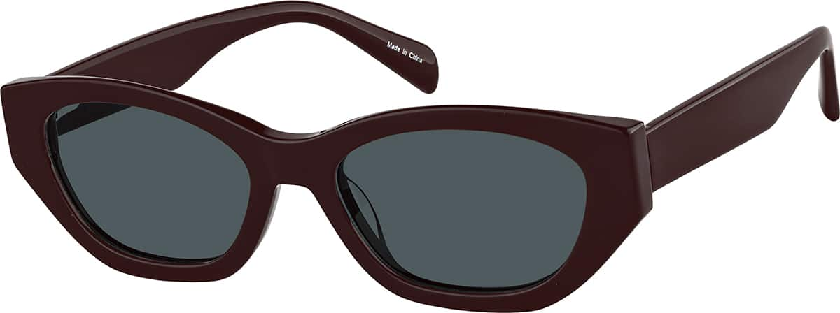 Angle view of Cat-Eye Sunglasses 118318 in Red