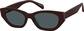 Angle view of Cat-Eye Sunglasses 118318 in Red thumbnail