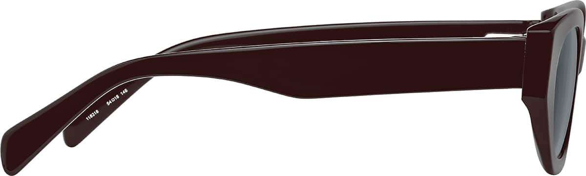 Side view of Cat-Eye Sunglasses 118318 in Red