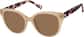 Angle view of Cat-Eye Sunglasses 118415 in Brown thumbnail