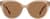 Front view of Cat-Eye Sunglasses 118415 in Brown thumbnail