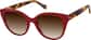 Angle view of Cat-Eye Sunglasses 118418 in Red thumbnail
