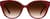Front view of Cat-Eye Sunglasses 118418 in Red thumbnail