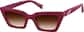 Angle view of Cat-Eye Sunglasses 118618 in Red thumbnail