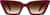 Front view of Cat-Eye Sunglasses 118618 in Red thumbnail