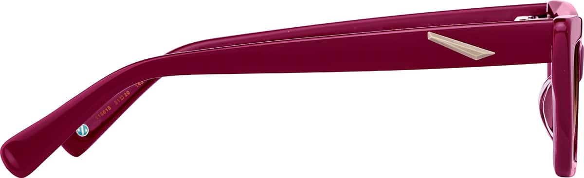 Side view of Cat-Eye Sunglasses 118618 in Red