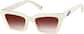 Angle view of Cat-Eye Sunglasses 118630 in Cream thumbnail